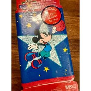 NOS SEALED Vintage Mickey Mouse Sports Wall Paper Border - Disney, New Old Stock